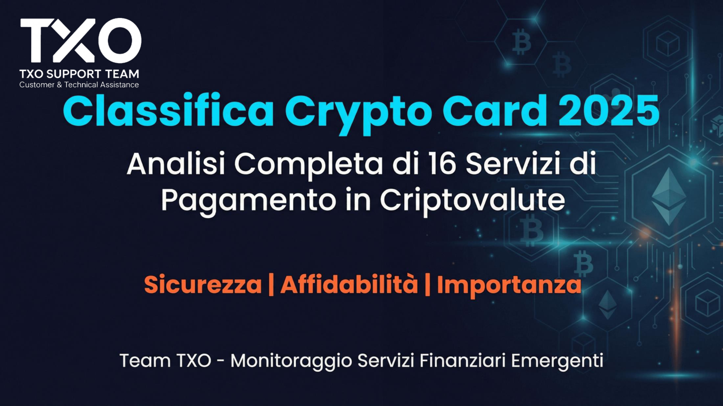 Copertina: Classifica Crypto Card 2025