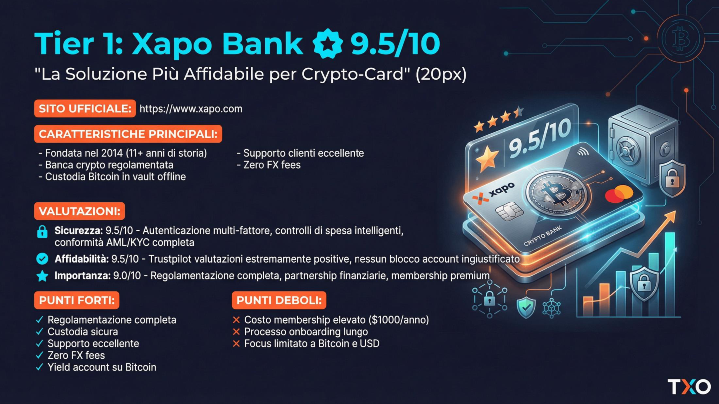 Slide: Tier 1 Xapo Bank